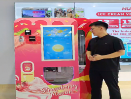 Huaxin Intelligent Ice Cream Vending Machine Operation Video
